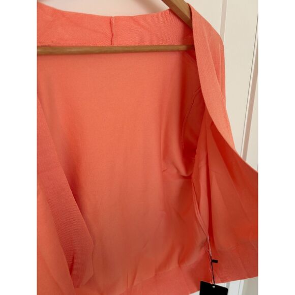 Peach Open Front Cardigan – Size L (New with Tags) - Picture 4 of 7